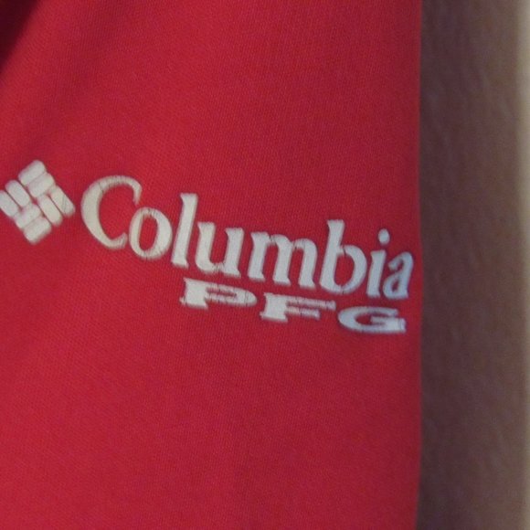Columbia PFG Long Sleeve T-Shirt Men's XL Red Omni Wick Advanced Evaporation - Picture 3 of 6